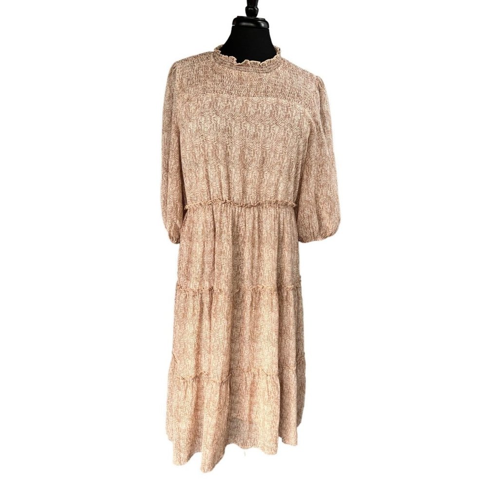 Baltic Born Veronica camel print maxi dress size 3XL NWT